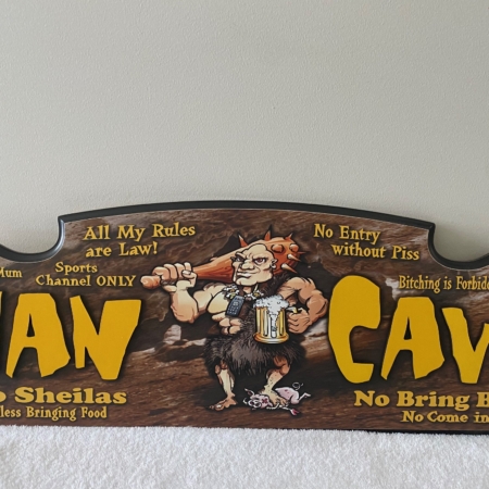 Man Cave Wooden Sign