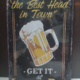 Beer Luck's Bar Tin Sign