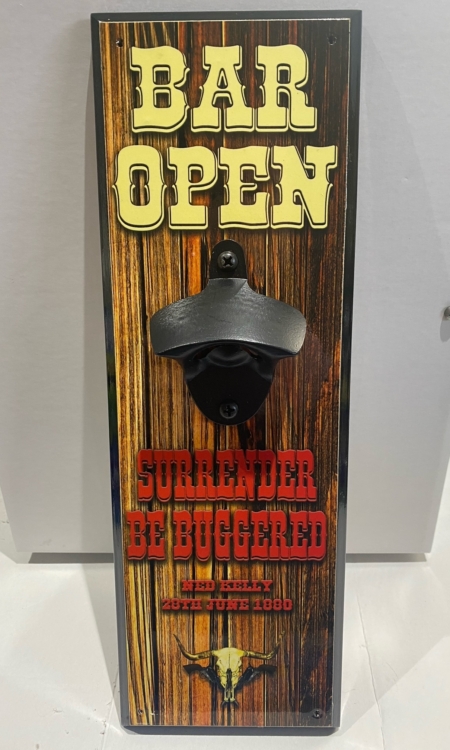 Bar Open Surrender Wall Mounted Bottle Opener
