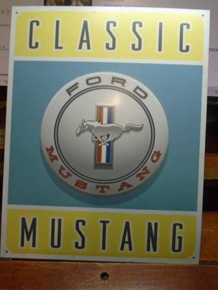 Ford Mustang Classic Tin Sign
