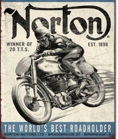Norton Winner Tin Sign