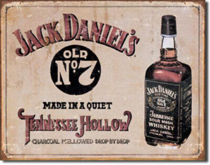 Jack Daniel's Tennessee Hollow Tin Sign 