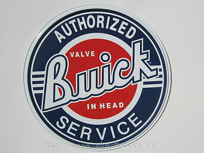 Buick Service Round Tin Sign
