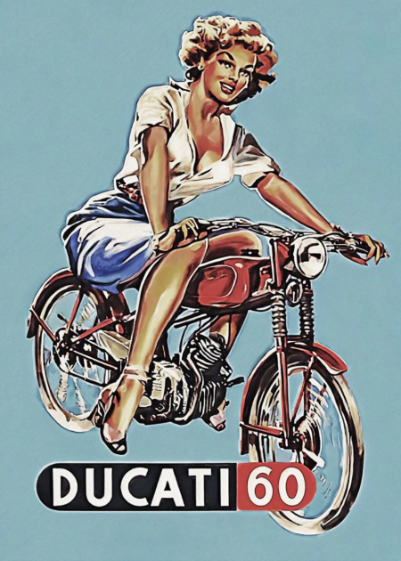 Ducati 60 Tin Plate Sign
