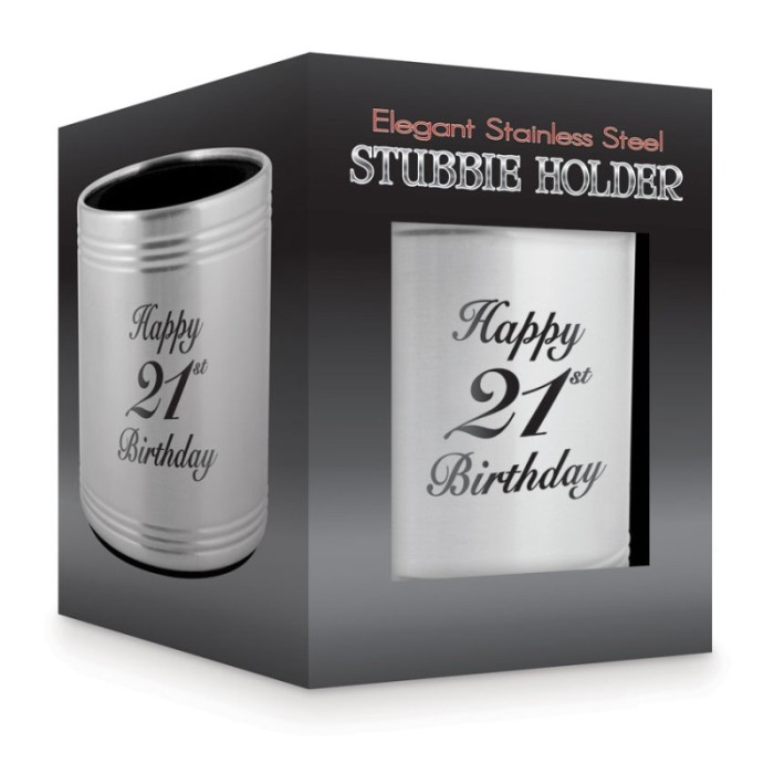 21st Birthday Stubby Holder