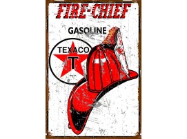 Texaco Fire Chief Steel Sign