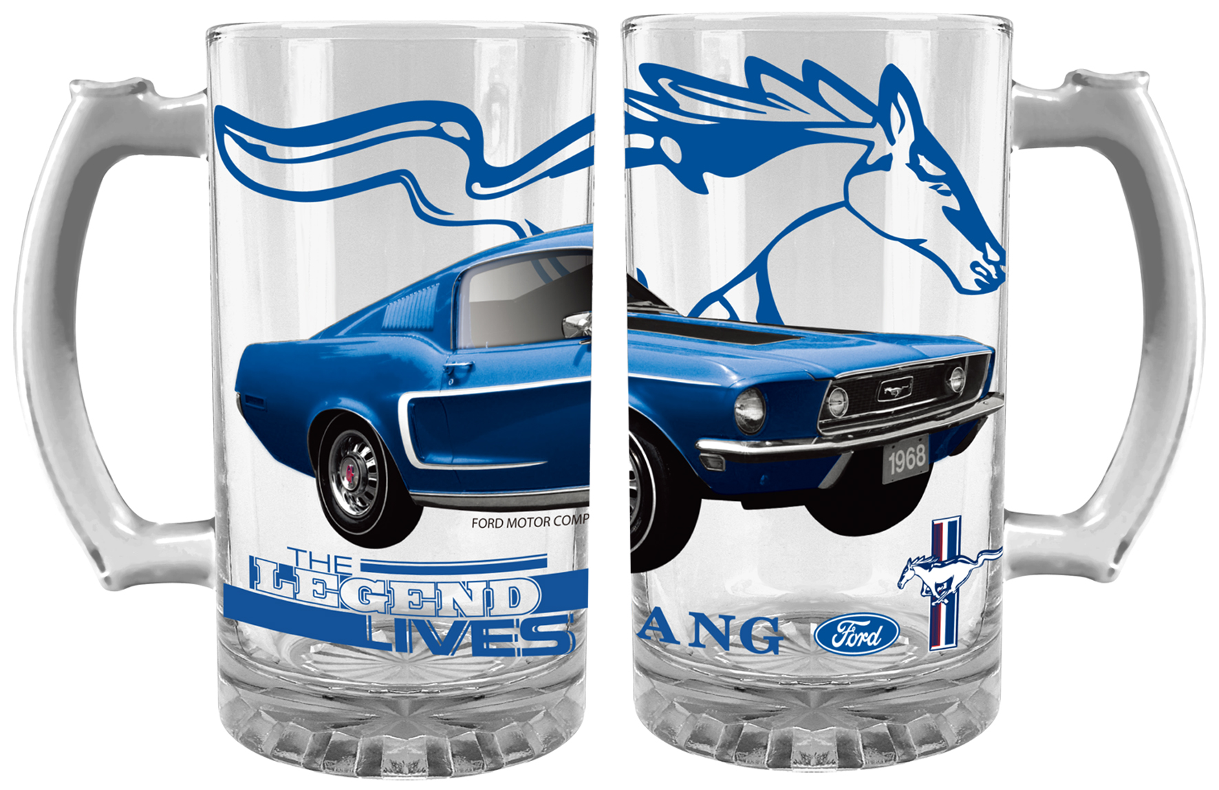 Ford Mustang 500ml Handled Stein