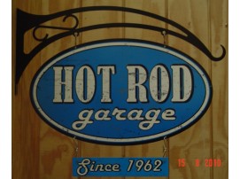 Hot Rod Garage Double Sided Swing Sign