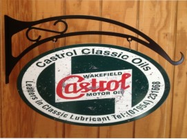 Castrol Double Sided Swing Sign