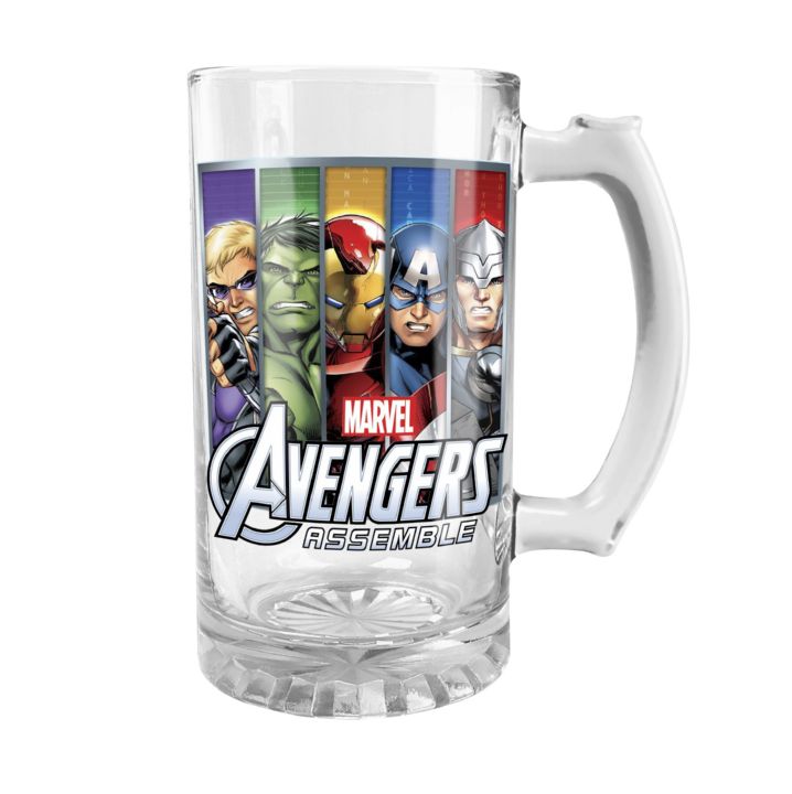 Marvel Avengers Glass Stein