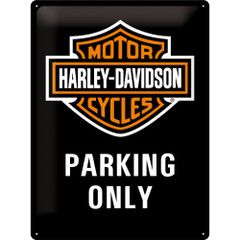 Harley Davidson Parking Only Tin Plate Sign
