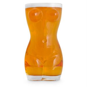 Beer Babe Shaped Glass