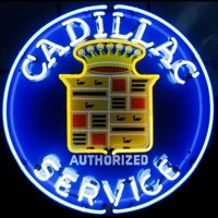 Cadillac Authorized Service Neon Sign (60cm)