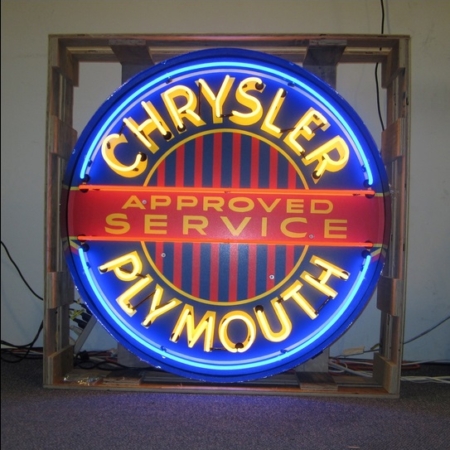Chrysler Plymouth Neon Sign - 90cm