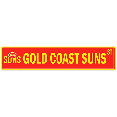 AFL Gold Coast Suns Street Sign
