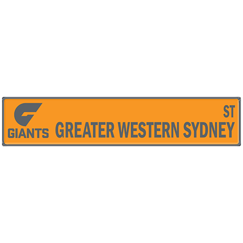 AFL Greater Western Sydney Street Sign 