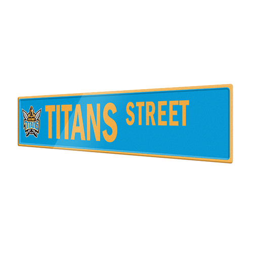 NRL Titans Street Sign