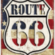 Route 66 America's Mother Road Tin Sign