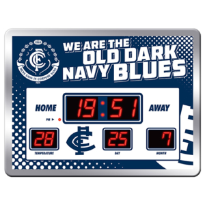 AFL Carlton Blue's Scoreboard Clock
