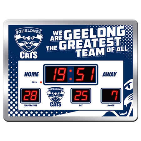 AFL Geelong Cat's Scoreboard Clock