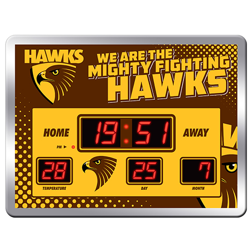 AFL Hawthorn Hawk Scoreboard Clock