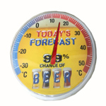 Today's Forecast Round Thermometer