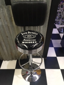 Jack Daniel's Bar Stool With Back