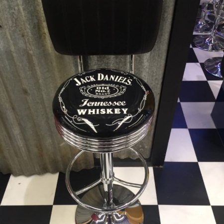 Jack Daniel's Bar Stool With Back