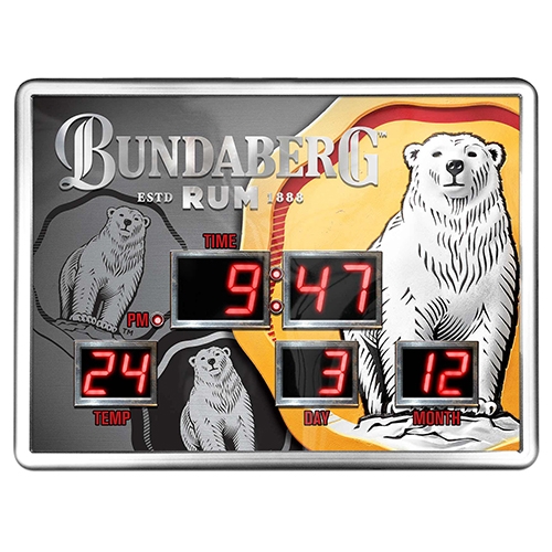 Bundaberg Rum Digital Clock