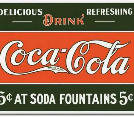 Coca Cola Delicious Tin Sign