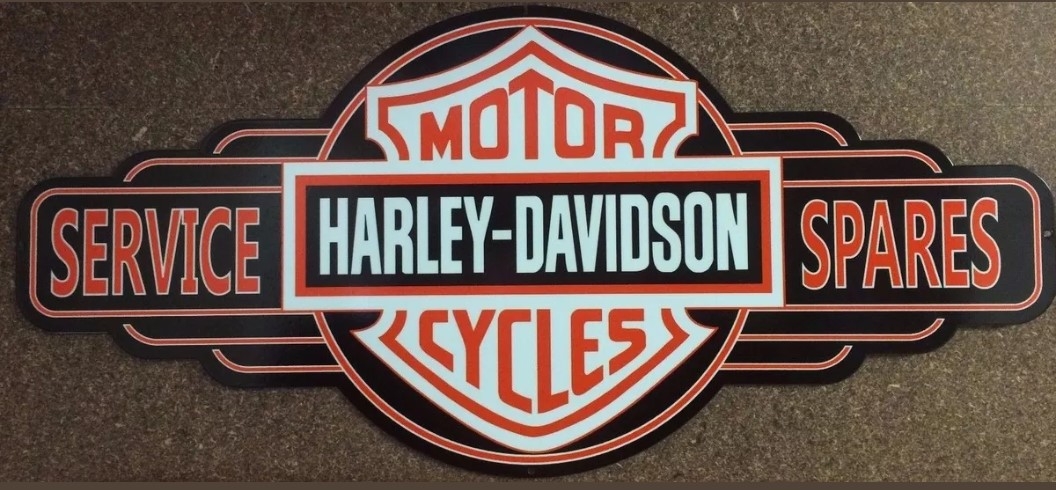 Harley Davidson Service Station Tin Sign