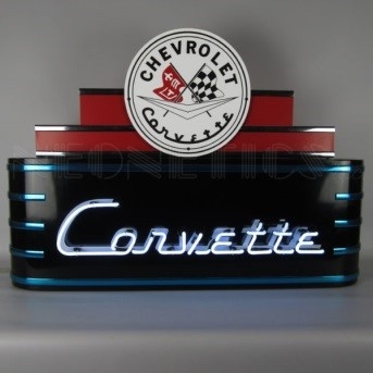 Corvette Deco Neon Sign