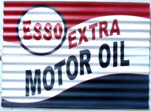 ESSO Extra Corrugated Tin-Sign