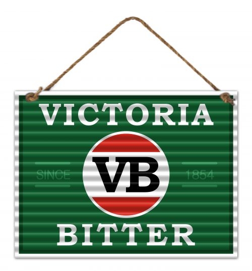 Victoria Bitter Corrugated Tin-Sign