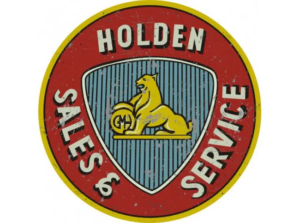 Holden Sales-&-Service Round Tin-Sign