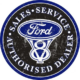 Ford Large-Round Tin Metal Sign