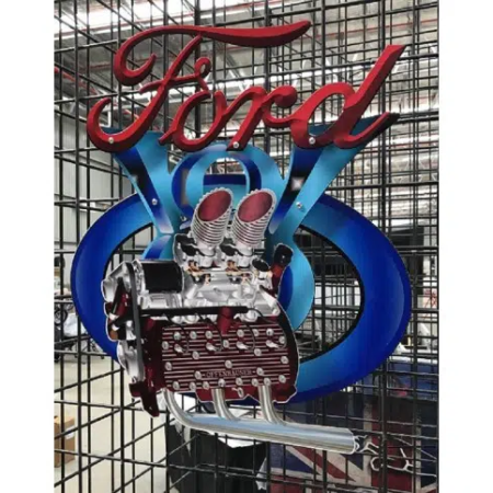 Ford-V8 Flathead Tin Metal-Sign