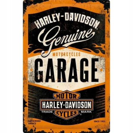 Harley Davidson Garage Tin Plate Sign