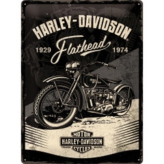 Harley-Davidson Flathead Tin Plate-Sign
