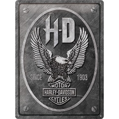 Harley Davidson Metal-Eagle Tin Plate-Sign