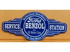 Ford Benzol Service Station Tin Sign