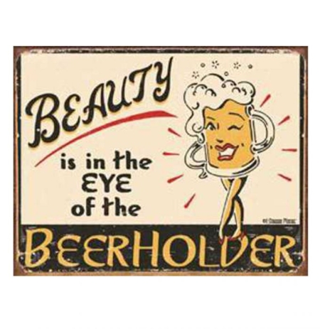 Beer Holder Tin Sign