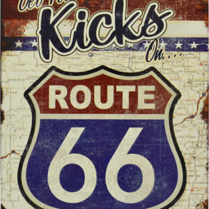 Route-66 Get-Your-Kicks Tin Sign