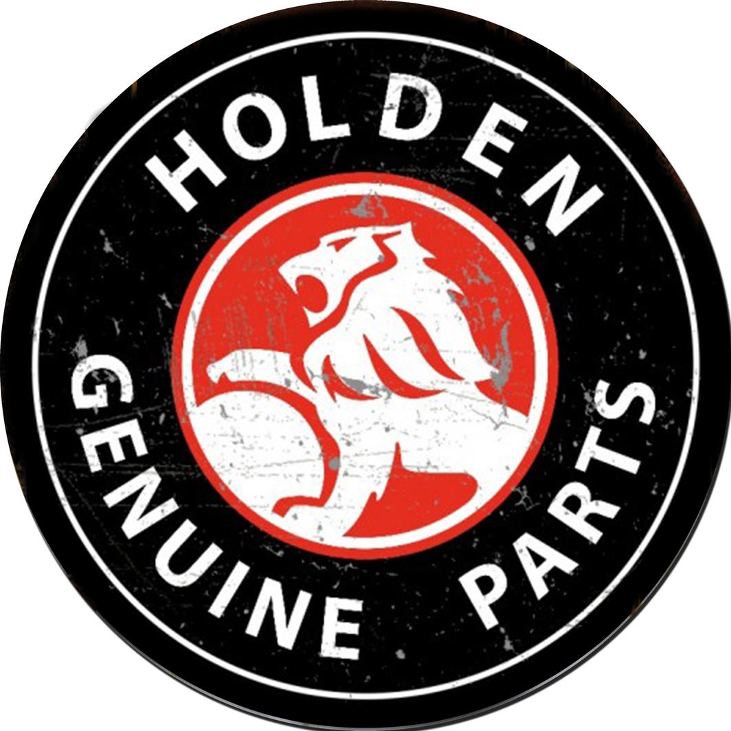 Holden-Parts Round Tin Sign