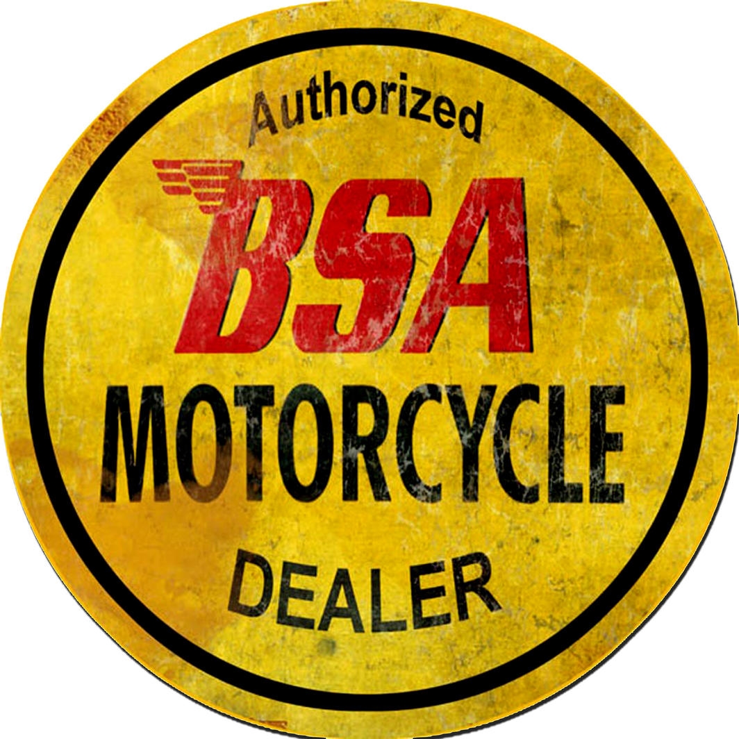 BSA-Motorcycles Round Tin Sign