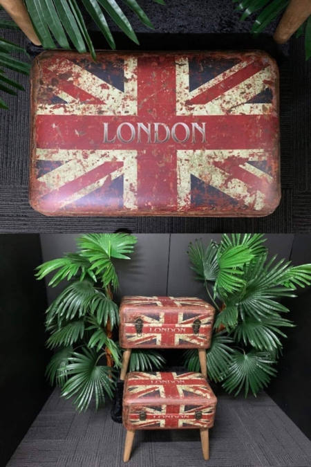 London Set Of 2 Storage Seats