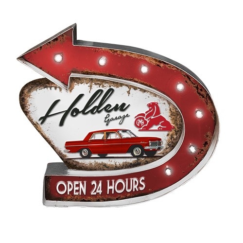 Holden Garage Light-Up Tin-Sign