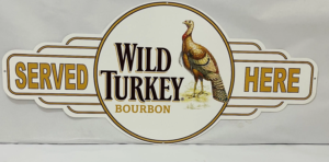 Wild Turkey Service Station Tin Sign 