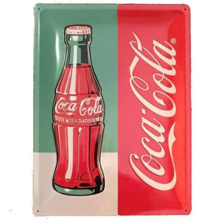 Coca Cola Bottle Tin Plate Sign