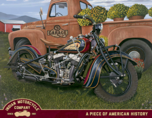 Indian Motorcycle-&-Truck Tin Sign